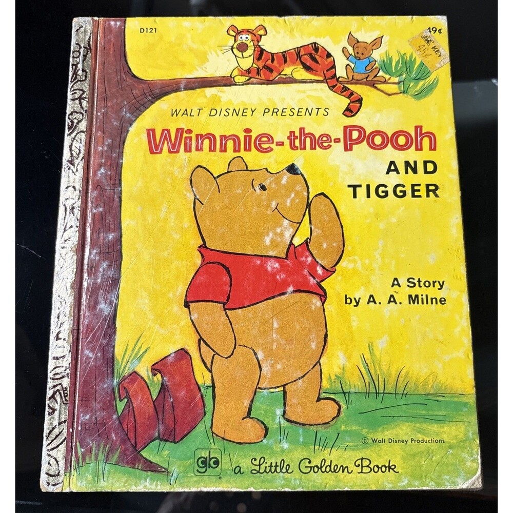 Vintage A Little Golden Book Disney’s Winnie-the-Pooh Seventh Printing 1974